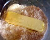 A picture of step 1 of Sunshine's lemon lover squares.