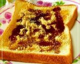 A picture of step 4 of 'Kuromitsu' Brown Sugar Syrup and Kinako on Toast.