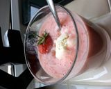 A picture of step 4 of Easy Strawberry and Banana Smoothie.