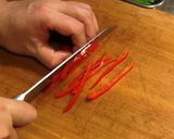 A picture of step 2 of Fried Bifun.