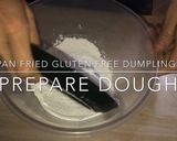 A picture of step 1 of Pan fried gluten free dumplings.