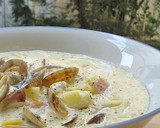 A picture of step 19 of Chowder-Like Pasta with Spring Cabbage and Clams.