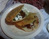 A picture of step 6 of Gorditas with Pressed Pork Cracklings.