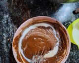 Foto del paso 4 de la receta: Bizcochuelo marmolado 🥧🤎💛