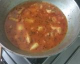 A picture of step 4 of Panch foran potato curry.