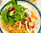 Hình bước làm 4 của món “Bánh tằm” bì làm từ mì udon