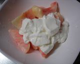 A picture of step 2 of Peach and Yogurt Sherbet.