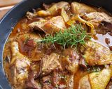 Foto del paso 12 de la receta: Pollo asado con níscalos y senderuelas