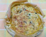 A picture of step 6 of Healthy Chinese-Style Quiche.