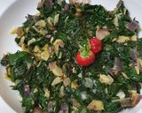A picture of step 7 of Lasuni Palak.
