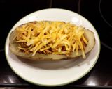 A picture of step 5 of JRs twiced baked chipotle chicken tacos.