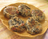 A picture of step 4 of Soft & Chewy Soba Flour and Tofu Dango with Hijiki Seaweed.