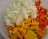A picture of step 1 of Mild Tasting Cinderella's Pumpkin Soup.
