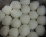 A picture of step 3 of Mizu-Yokan Dango for Girl's Day or Cherry Blossom Viewing.