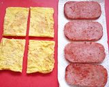 A picture of step 3 of Pork and Egg Onigiri (Okinawan-Style Spam Musubi).