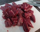 A picture of step 1 of Ox Cheek and Vegetable Soup.