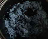 Foto langkah ke 4 dari resep Nasi Uduk Bunga Telang | Rice Cooker.