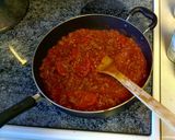 A picture of step 2 of Lara's Lasagna.