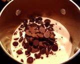 A picture of step 4 of Chocolate Dream Leche Cake with Ganache.