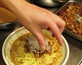 A picture of step 6 of Chilled Dan Dan Noodles.