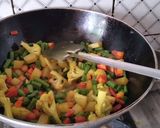 A picture of step 3 of Mixed vegetables with mushrooms.