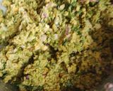 A picture of step 3 of Green sorghum fritters.