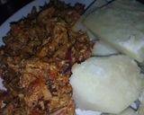 A picture of step 1 of Boiled yam with egg sauce.