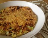A picture of step 7 of A Single Serving Okonomiyaki with Just Cabbage.