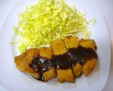 A picture of step 10 of Non-Deep Fried and Easy Tonkatsu Pork Cutlets.