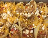 A picture of step 11 of Mexican Stuffed Shells.