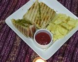 A picture of step 9 of Green peas sandwich.