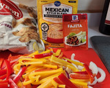 A picture of step 2 of Chicken Fajita Stuffed Peppers.