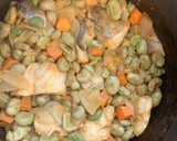 Foto del paso 1 de la receta: Habas con merluza