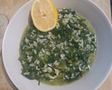 A picture of step 5 of Spanakorizo (Greek Spinach and Rice).