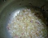 A picture of step 2 of Bhaji pakore or peas ki sabzi.