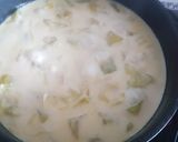Foto del paso 2 de la receta: Crema de calabacín🥒 puerro, nata light y jengibre fresco