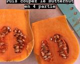 Une image de l'étape 3 de Tarte et velouté au Butternut.