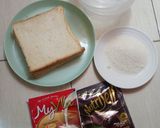 Foto langkah ke 1 dari resep 7. puding roti tawar coklat vla.