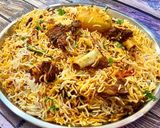 A picture of step 9 of Mutton Biryani.