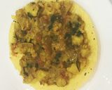 A picture of step 2 of Papad chaat पापड़ चाट.