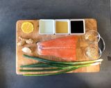 Teriyaki Lachs mit asiatischem Gurkensalat Rezeptschritt 1 Foto