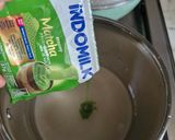 Foto langkah ke 3 dari resep Puding Matcha Semangka Edible Flower.