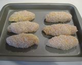 A picture of step 6 of Deep-fried and Breaded Chicken Rolls with Cheese.