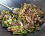 A picture of step 9 of Mom's 70s Chinese Pepper Steak.