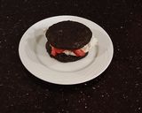 A picture of step 8 of Chocolate Strawberry Shortcakes.