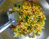 A picture of step 1 of Ice Cream Cone Bhel (sukha).