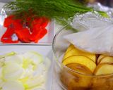 A picture of step 1 of Potato & Salmon Gratin with Fennel.