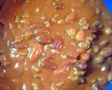 A picture of step 5 of multi meat chili.