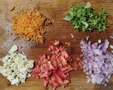 A picture of step 2 of Stuffed moong dal wrap.