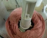 A picture of step 1 of Strawberry Sorbet - really easy and healthy.